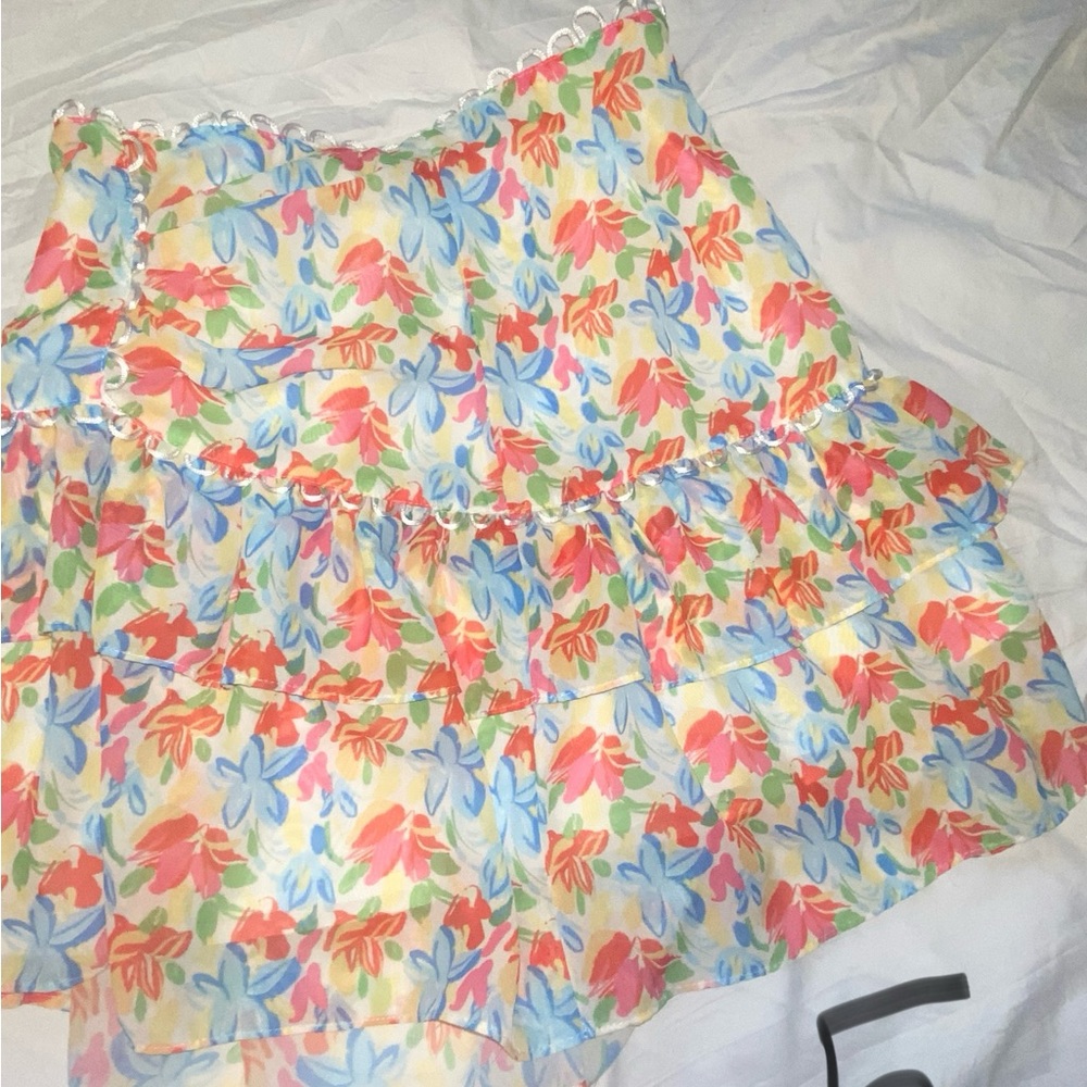 shein summer floral skirt!
